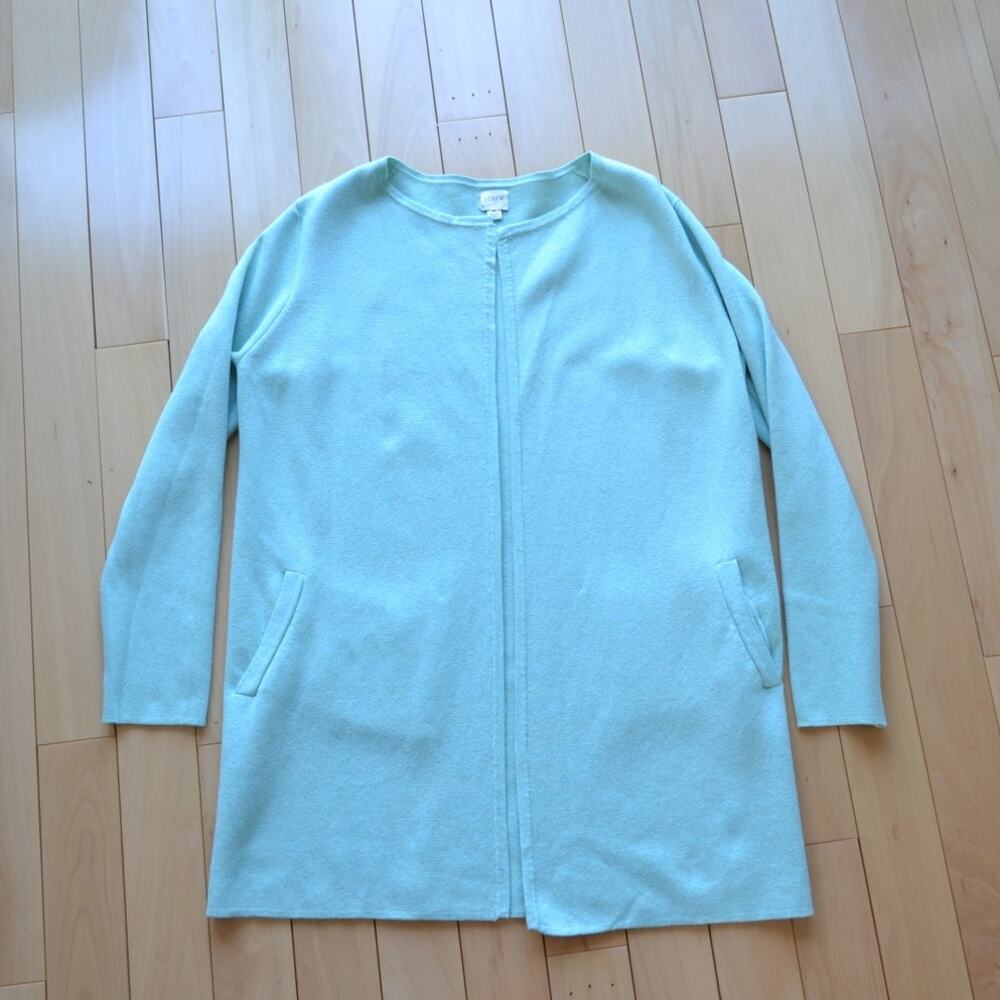 J Crew Cardigan Sweater Size Medium Light Blue